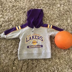 Infant LA Lakers Basketball Hoodie Sweatshirt